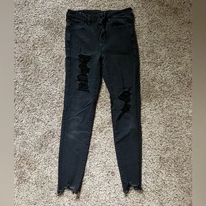 american eagle black skinny jeans